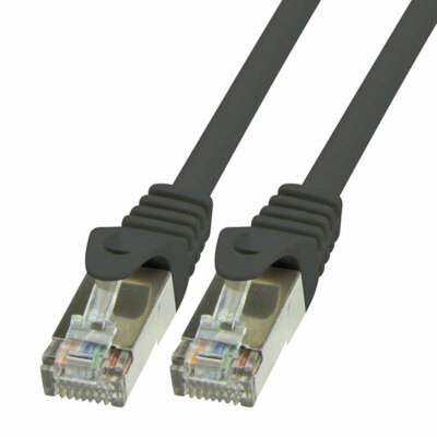 20m CAT5 Kabel Patchkabel Netzwerkkabel SFTP schwarz LAN DSL Kabel RJ45 CAT.5e