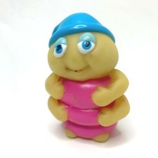 1986 Playskool Glo WORM FRIENDS GLO SNUGBUG FIGURE Finger Puppet