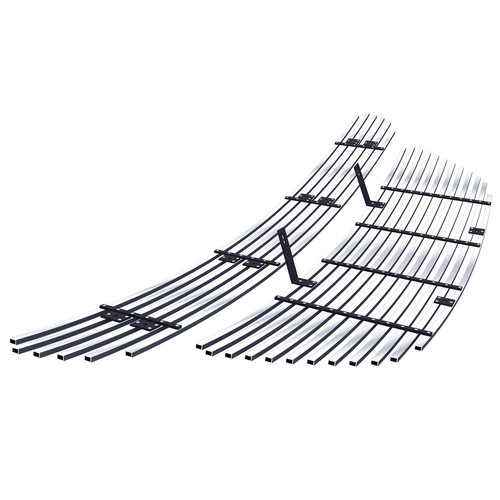 Fits 2002-2004 Nissan Altima Chrome Billet Grille Grill Insert Combo - Picture 3 of 7