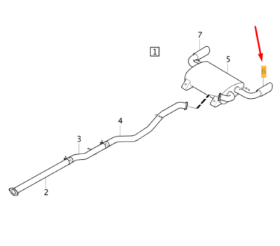 VOLVO V60 MK1 Polestar Performance Exhaust Left End Pipe 31454394  
