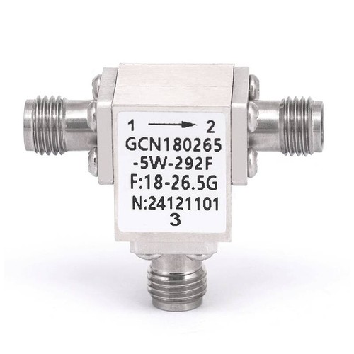 Circulator with 17dB Isolation from 18GHz to 26.5GHz, 5Watts and 2.92mm Female - Picture 2 of 5