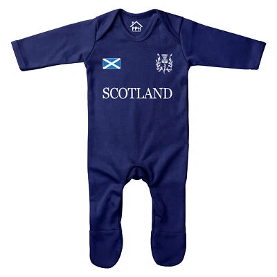 THE CLOTHING SHED Schottland Abzeichen Strampler Distel Strampler Suit Rugby Country Baby Scottish Six...