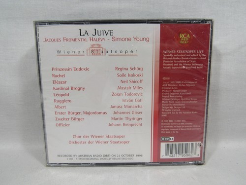 JACQUES FROMENTAL HALEVY - LA JUIVE SIMONE YOUNG CD 3 Disc Set NEW FACTORY SEALE - Picture 2 of 2