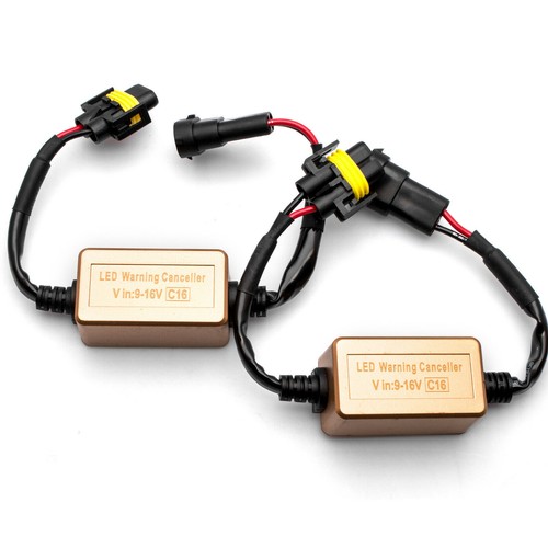 LED Canbus Error Free Anti Flicker Resistor Canceller Decoder H8 H11 H16 - 第 1/5 張圖片