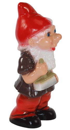 Gartenzwerg Deko Garten Figur Zwerg Maler mit Pinsel aus Kunststoff H 29 cm - Bild 4 von 5