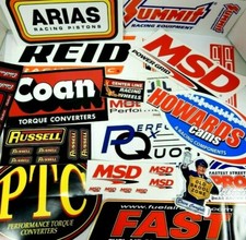 Grab Bag 25 Race Car Decals Street Outlaws Muscle Car Hot Rod Stickers Vinyl