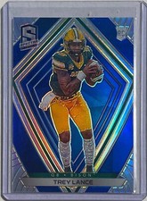 TREY LANCE 2021 CHRONICLES SPECTRA DRAFT PICKS BLUE PRIZM ROOKIE RC #D 29/99