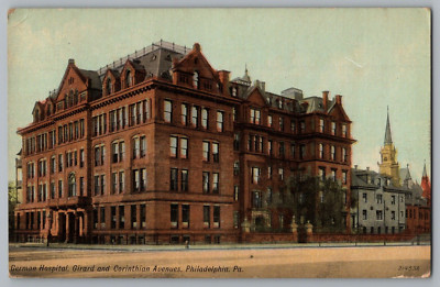 German Hospital Girard And Corinthian Avenues Philadelphia Pennsylvania Postcard