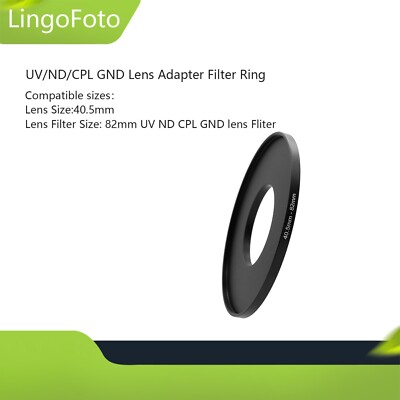 40.5-82mm Step-up Step Up Ring Filter Ring UV/ND/CPL Lens Adapter Filter Ring