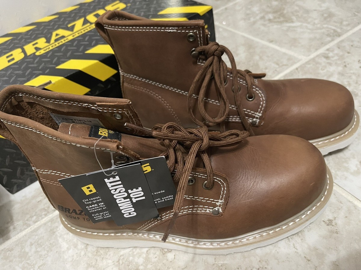 Brazos Work Force Bolster Composite Toe Boot (Size 7.5  display picture 1