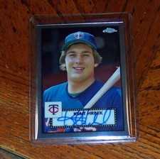 Kent Hrbek 2021 Topps Chrome Platinum Anniversary #PA-KHK Base Auto Twins