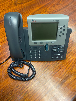 Office Phone Cisco CP-7960G 7960 Series IP Phone w/power supply