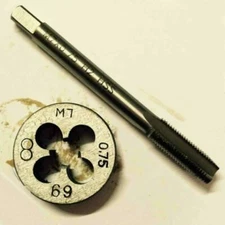 1set HSS M7 x 0.75 mm Right Hand Tap and Die Metric Thread Threading Tool