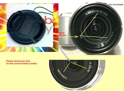 LENS CAP fits your 18-55 OSS, 16mm Lens to Camera SONY NEX-C3 NEX-5N NEX3 NEX5 