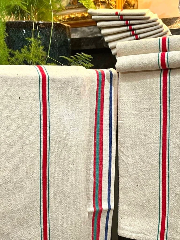 Torchons en métis - VENDUS À L'UNITÉ - Années 50/60 - Chiffre B ou BA - Ref 2256 - Photo 2/4