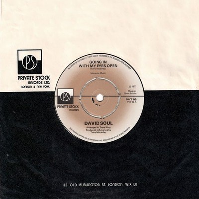 David Soul   Going In With My Eyes Open - 7'' Vinyl - 1977 - PVT99  AHBF - VG+/CS