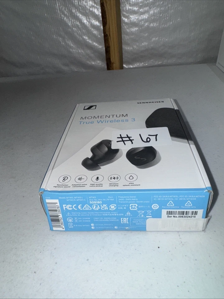 Sennheiser - Momentum 3 True Wireless Noise Cancelling In-Ear Headphones - Black - Image 2 of 4