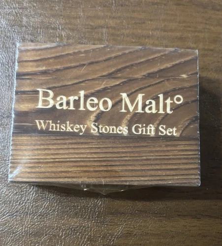 Barleo Malt Whiskey Stones Gift Set- New