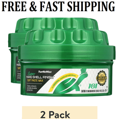 #ad Turtle Wax 50810 Super Hard Shell Paste Wax 14 oz 2 Pack $12.37