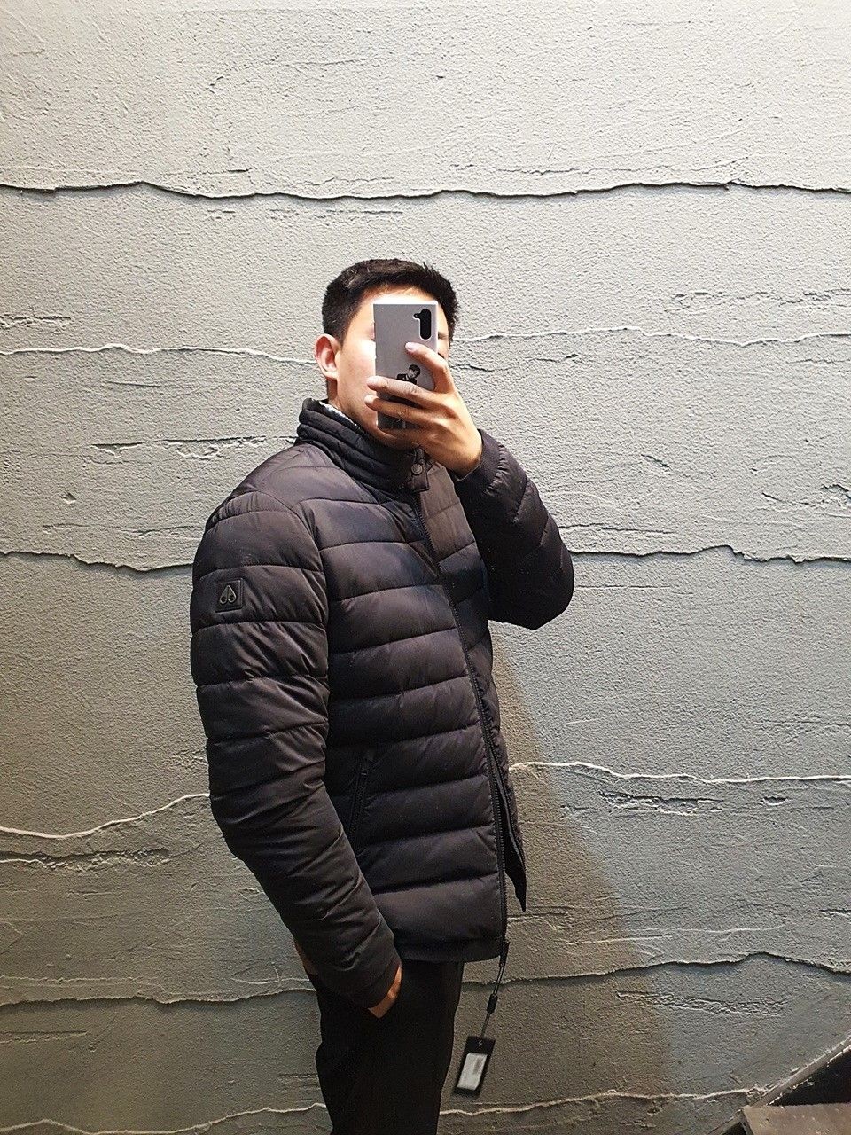 Moose Knuckles Black Lightweight Down Jacket Button 5705134785 25040416