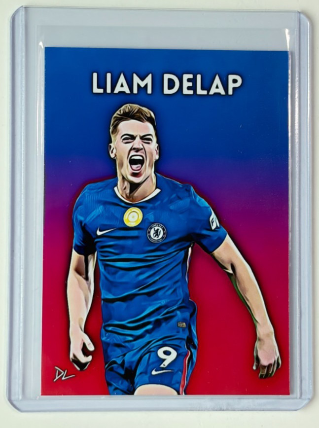 Liam Delap Limited Edition Artist Signed "Chelsea" Trading Card 1/10