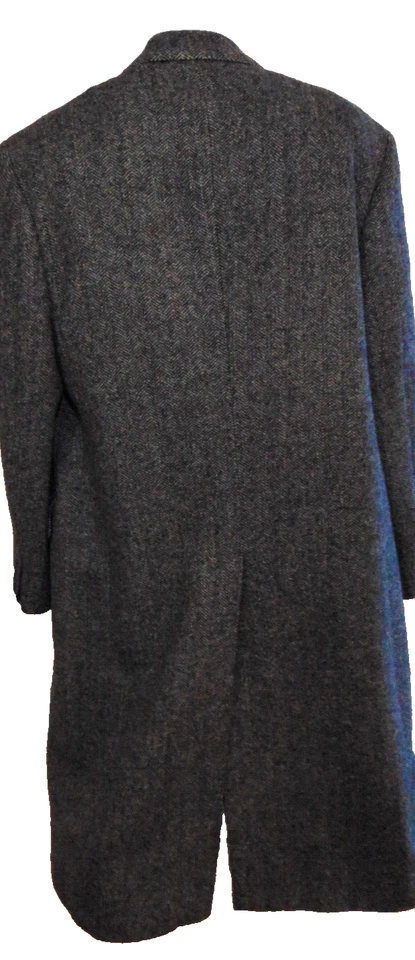 ABRIGO DE LANA GRUESO GRIS ESPIGA VINTAGE HARVE BENARD DE BENARD HOLTZMAN PARA HOMBRE-L Foto 2 de 4
