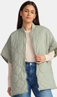 Time and Tru Women's Quilted Puffer, L/XL Green, Nylon