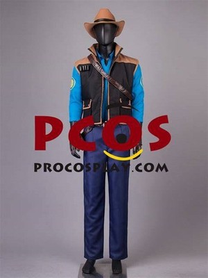 Team Fortress 2 Sniper Blue Cosplay Uniform Costume set 