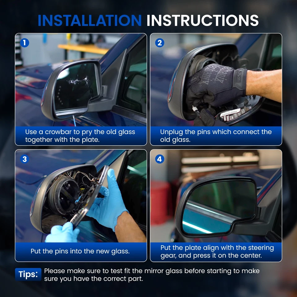 Fit For 2010-2016 Audi A4 Quattro Right Passenger Side Heated ONLY Mirror Glass — 第 4/4 张图片