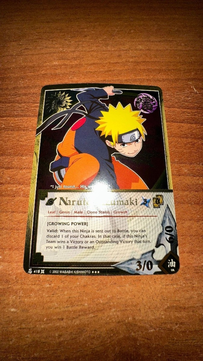 Naruto CCG - Naruto Uzumaki [Growing Power] 418 1st Edition Super