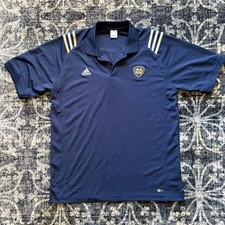 Adidas Notre Dame Fighting Irish Three Stripe Climalite Polo Shirt Men's Large