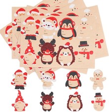 Christmas Gift Tags Stickers, 120 Pcs Christmas Gift Labels Stickers Self-Adhesi