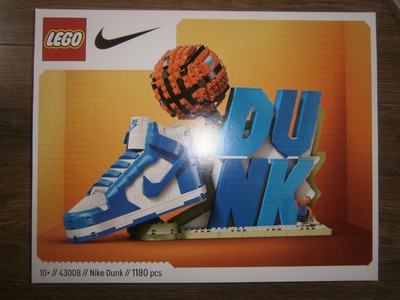 LEGO * 43008 NIKE Dunk & LEGO Set* 1180 Teile* Exklusiv-Set* Neu & OVP
