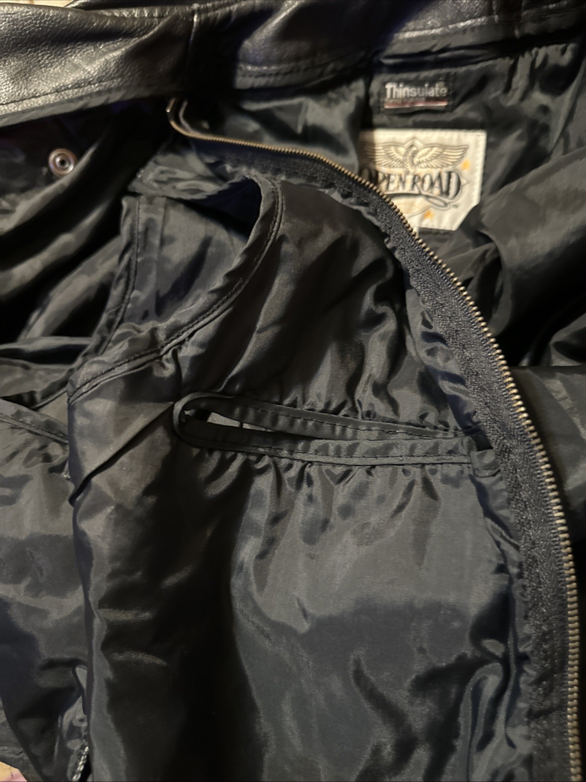 OffRoad Leather Jacket Size 14 Solid Black Women - image 22