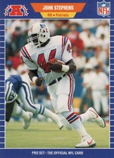 ~* JOHN STEPHENS ~ 1989 Pro Set ~ ROOKIE CARD ~ RC ~ #257 *~. rookie card picture