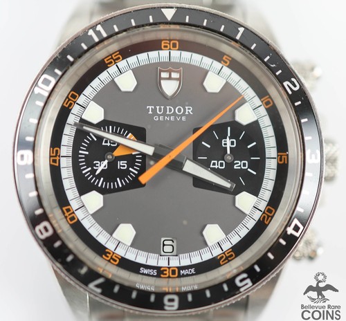 Tudor Geneve 70330N Chrono Automatic Date St. Steel Men's Watc...