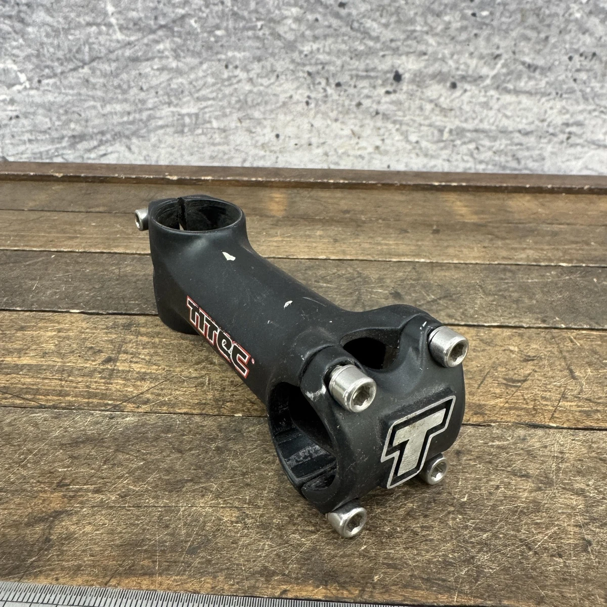 VTT rétro noir Titec Titec 120 mm de long 25,4 mm pince à