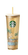 Starbucks Bearista Bear Cold Cup Summer Resort Pool Venti 24 oz -no card
