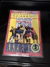 SEALED 2011 Calendar - VINTAGE OHIO STATE 12 Removable 11x14Frame Ready Covers