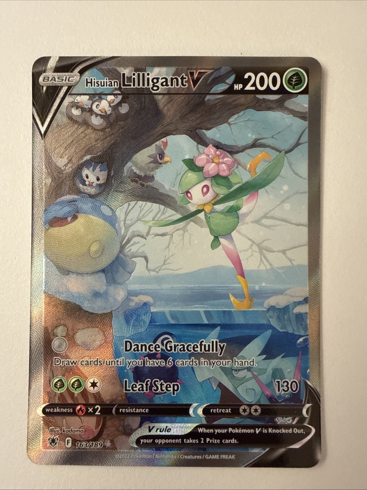 Hisuian Lilligant V 163/189 Ultra Rare 2022 Pokemon Astral Radiance Card NM+