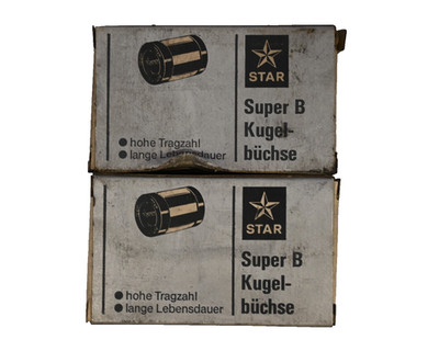 2× STAR Super B Linear-Kugelbüchse 0673-230-40 Präzision Made in West Germany