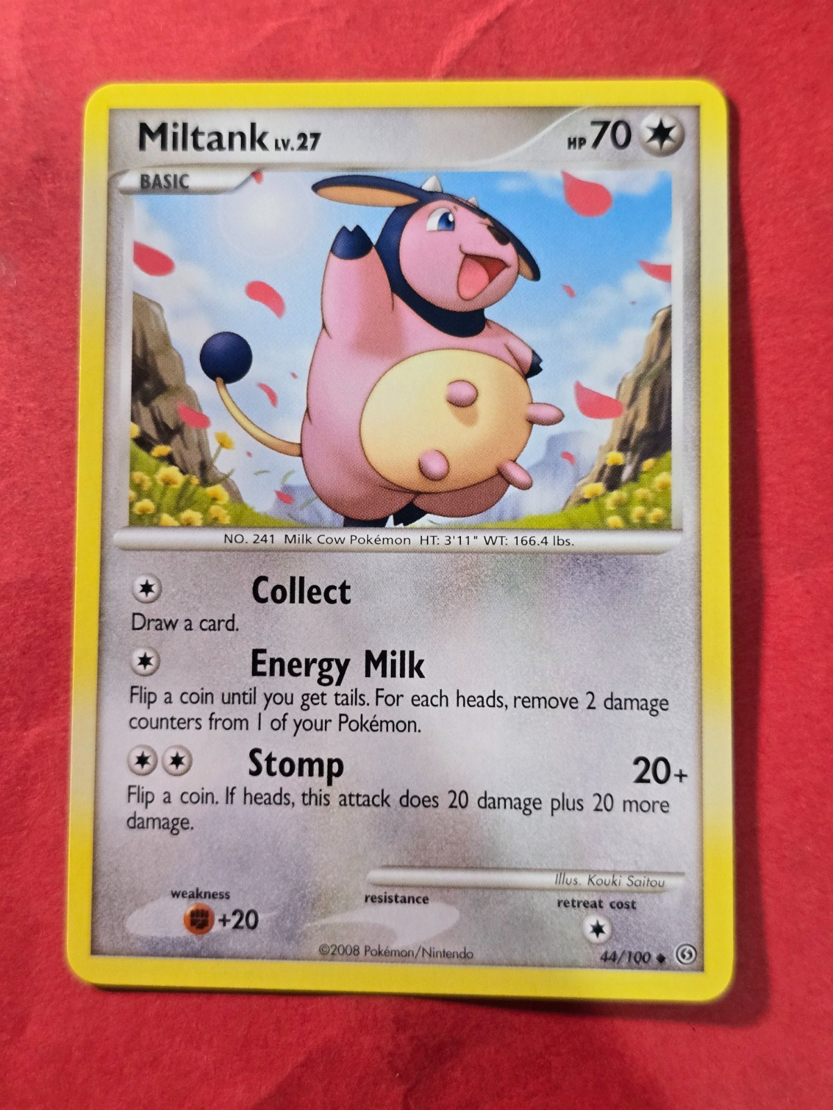2008 Pokemon Diamond and Pearl Stormfront #44 Miltank, UC, NF/H, cd4
