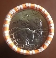 2010-D Wyoming, Yellowstone NP Buffalo and Geyser 40 Quarters in a roll