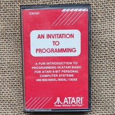 Atari CX4101 Eine Einladung zur Programmierung von Kassette Band - Atari 8-bit 400 800 XL