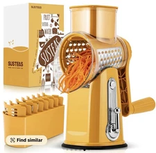 Susteas Vegetable Food Chopper with 6 Design Blades  New In Box