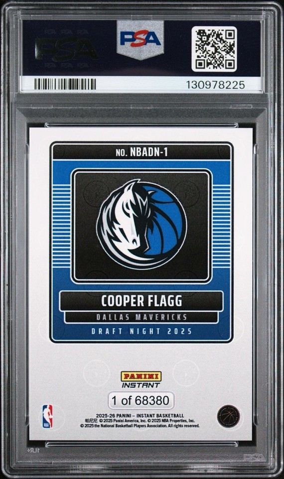 2025 Panini Instant NBA - Cooper Flagg Draft Night Rookie Card No. 1 ...