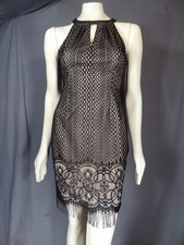 Maggy London Petites sleeveless black/Nude Dress size 6P