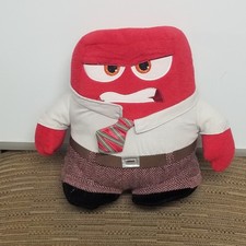 Disney Store Plush Pixar Inside Out Anger 9" Plush Angry Red Authentic Genuine