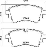 Brembo Bremsbelagsatz, Scheibenbremse Hinterachse U.A. FüR Audi, Vw
