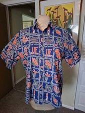 Vintage Florida Gators Ki Nui Hawaiian Shirt Men's Large Made In USA UF Football